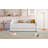 Upholstered Twin XL Size Daybed With LED Belt And 2 Drawers, Beige-585103354