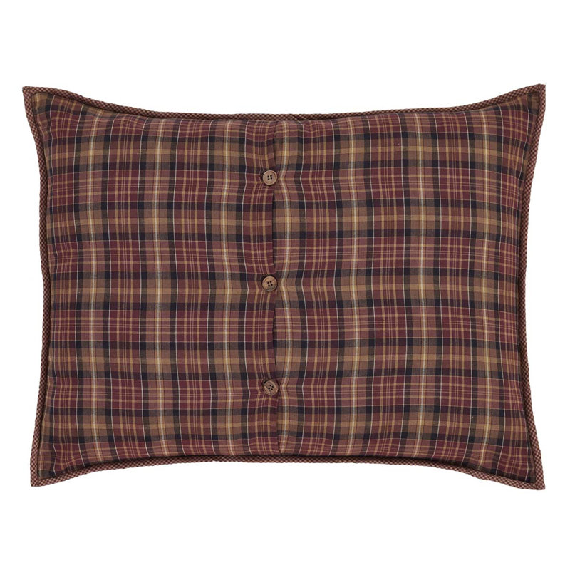 Abilene Star 100% Cotton Buttons Sham, 21" H x 27" W