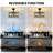 19" Modern Caged Crystal Ceiling Fan With Light Kit And Remote Control