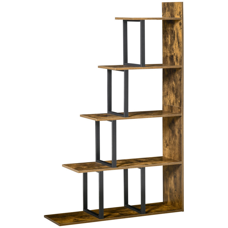 Guillot 160cm H x 102cm W Particle Board Ladder Bookcase