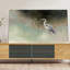 " Peaceful Egret Teal " Painting Print-407634318-431045582