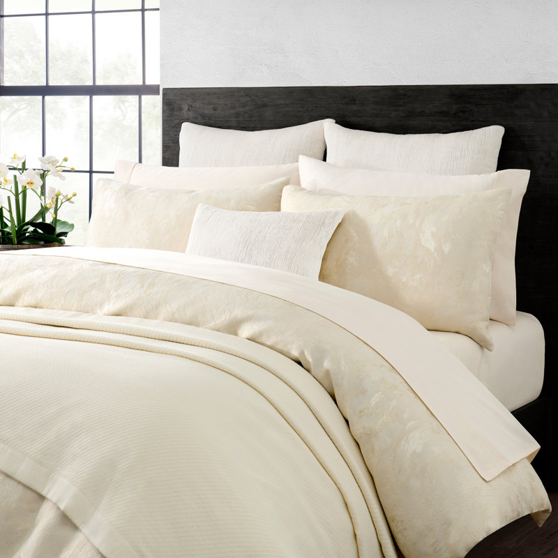 Donna Karan Home Illusion Sham Ivory, Queen 