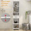 Armoire de rangement étroite à double porte