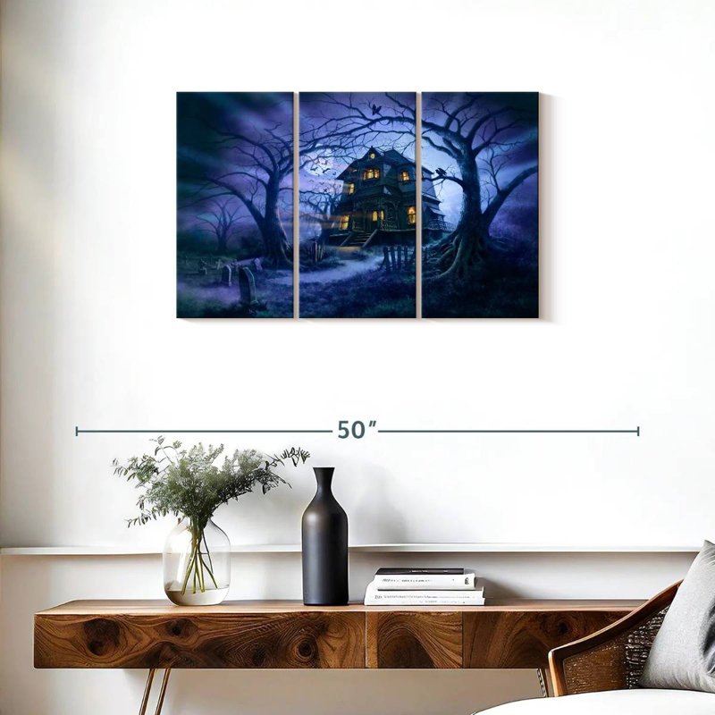 Kelan Haunted House II, 20" H x 33" W