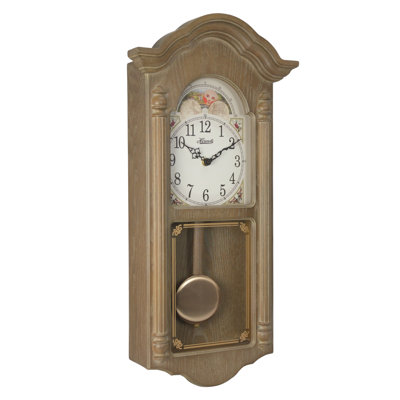 Roseland Solid + Manufactured Wood Wall Clock