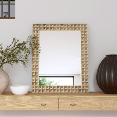 Annaleise Wood And Bone Rectangular Mirror