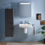 Lavabo de salle de bain mural rectangulaire en céramique avec trop-plein 23,88 po Duravit DuraStyle