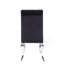 Ensemble de 2 chaises d'appoint en tissu et en acier inoxydable
