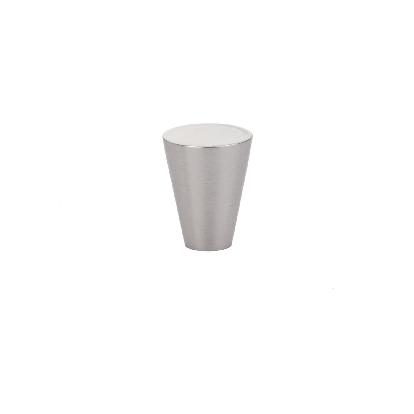 Conical Cabinet Knob, 0.5" H x 0.5" W x 1" D, Satin Nickel