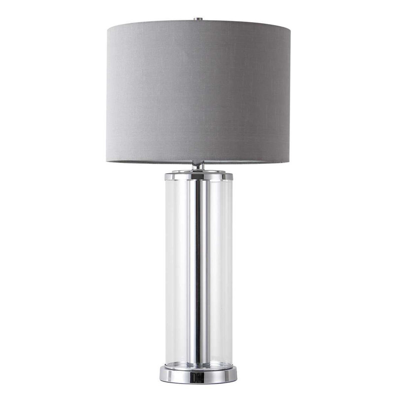 Lampe de table 30 pouces Halloway, Chrome chrome, Chrome chrome