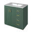 Ensemble de meuble-lavabo 30 po avec lavabo en céramique, meuble de rangement à cadre en bois, ensemble de meuble-lavabo autoportant avec 3 tiroirs et portes à fermeture douce-1615047637