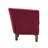 Fabric Barrel Accent Chair with Rubberwood Legs-1763268374