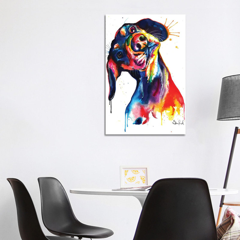 Dachshund - Wrapped Canvas Print, 101.6 cm H x 66.04 cm W x 3.175 cm D