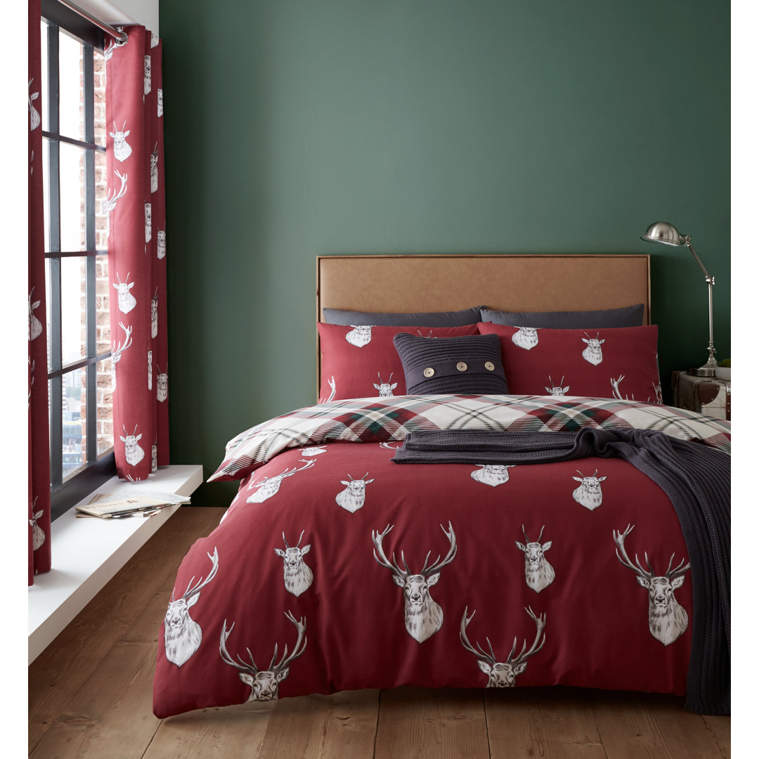 Munro Stag Reversible Duvet Cover Set with Pillowcases