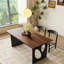 Table de salle à manger rectangulaire en bois massif de style nordique 62,99 "-129959864