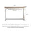 Console rustique sculptée avec pieds fuselés tournés