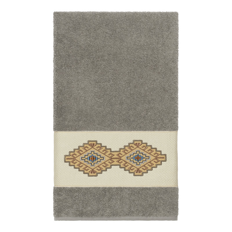 Gianna Turkish Cotton Midweight Bath Towel, Dark Gray