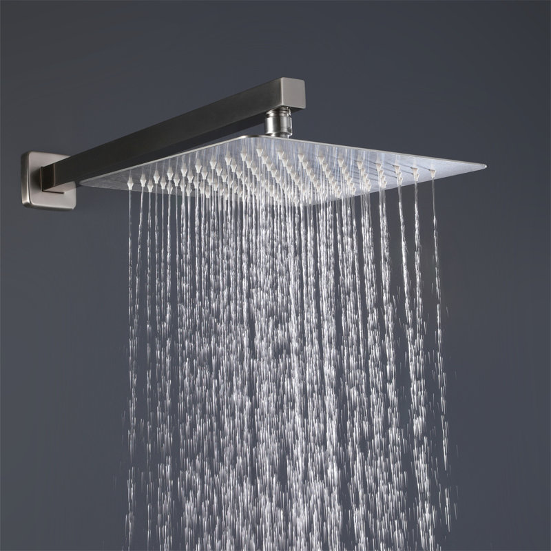 Double système de douche complet, Nickel brossé