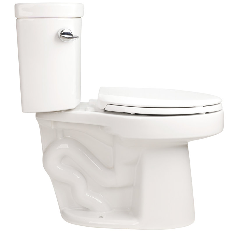 Toilette, siphonique à deux, chasse d'eau latérale simple, hauteur, blanc brillant 004, composant de mise à niveau deux, idéal pour la salle de bain