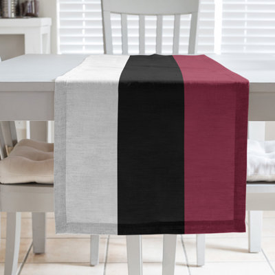 New Orleans Football Stripes Table Runner