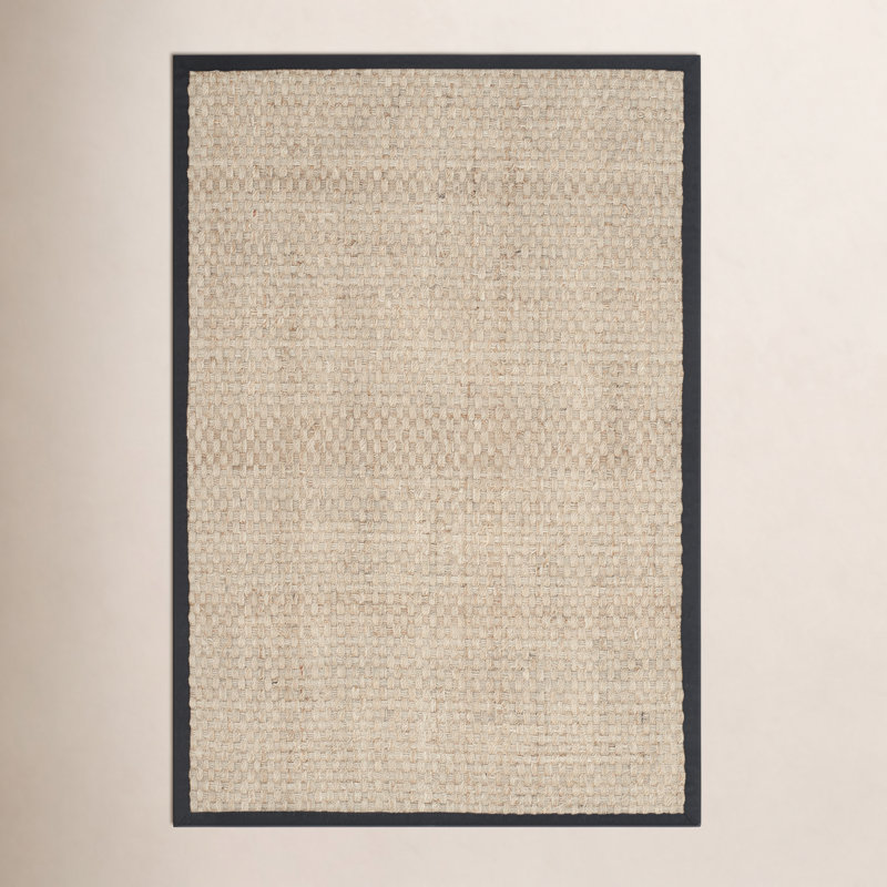 Fiddlewood Auckland Natural/Black Area Rug, Rectangle 4' x 6'