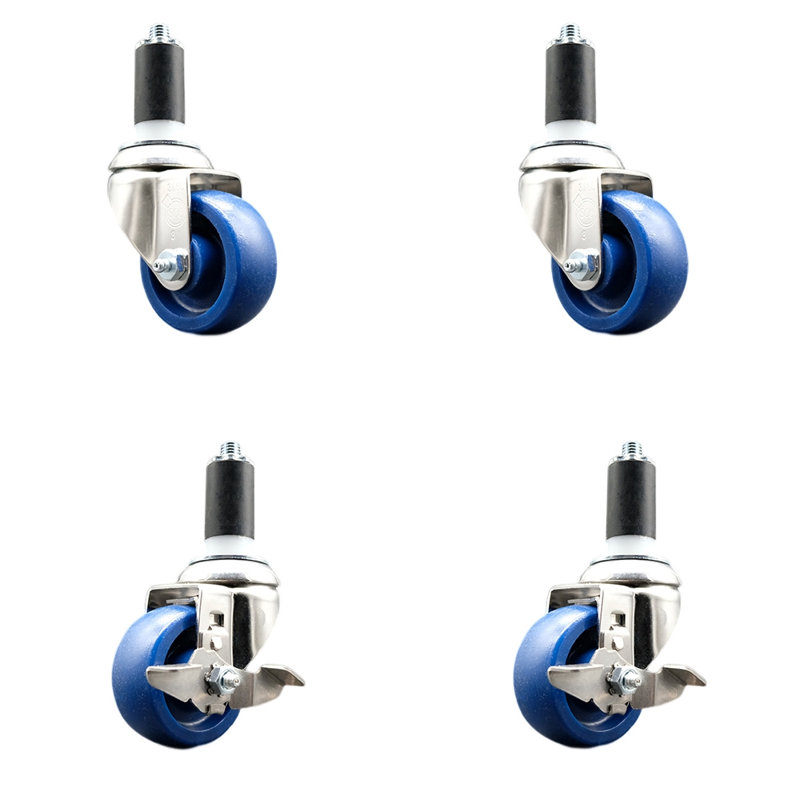 Ensemble de roulettes extensibles en poly 316