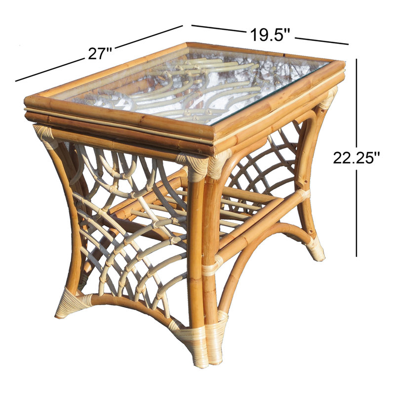 Table de bout Rainey, Citron hickory, Naturel