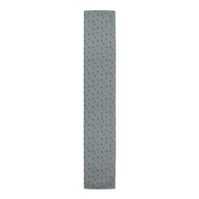 Brezhane Rectangle Floral Polyester Table Runner, 72" x 16", Blue