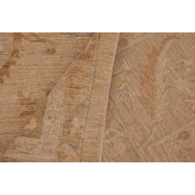 Shabby Elegance Ziegler Adan Tan Brown Wool Rug - 9'11'' X 14'3''