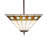 17" Square Diamond Band Mission Inverted Pendant