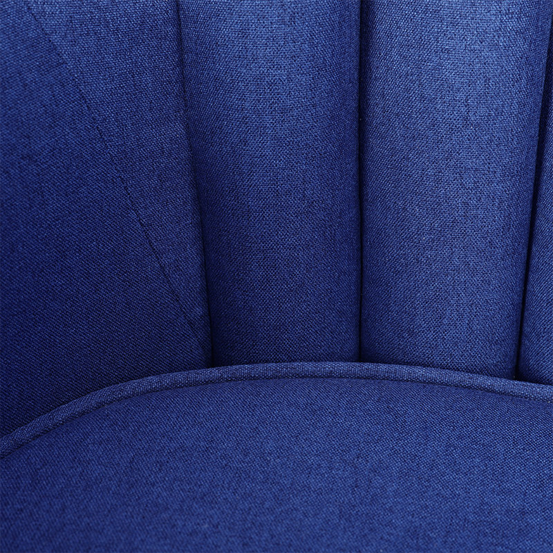 Byrne Upholstered Wingback Chair, Blue
