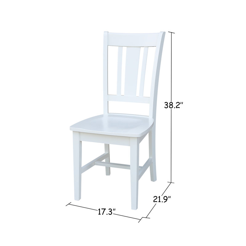 Evalyn Solid Wood Side Chair, White