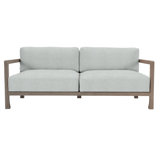 Tanah 80" Wide Outdoor Teak Patio Sofa with Cushions