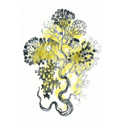 Citron Sea Kelp I by June Erica Vess - Wrapped Canvas Painting