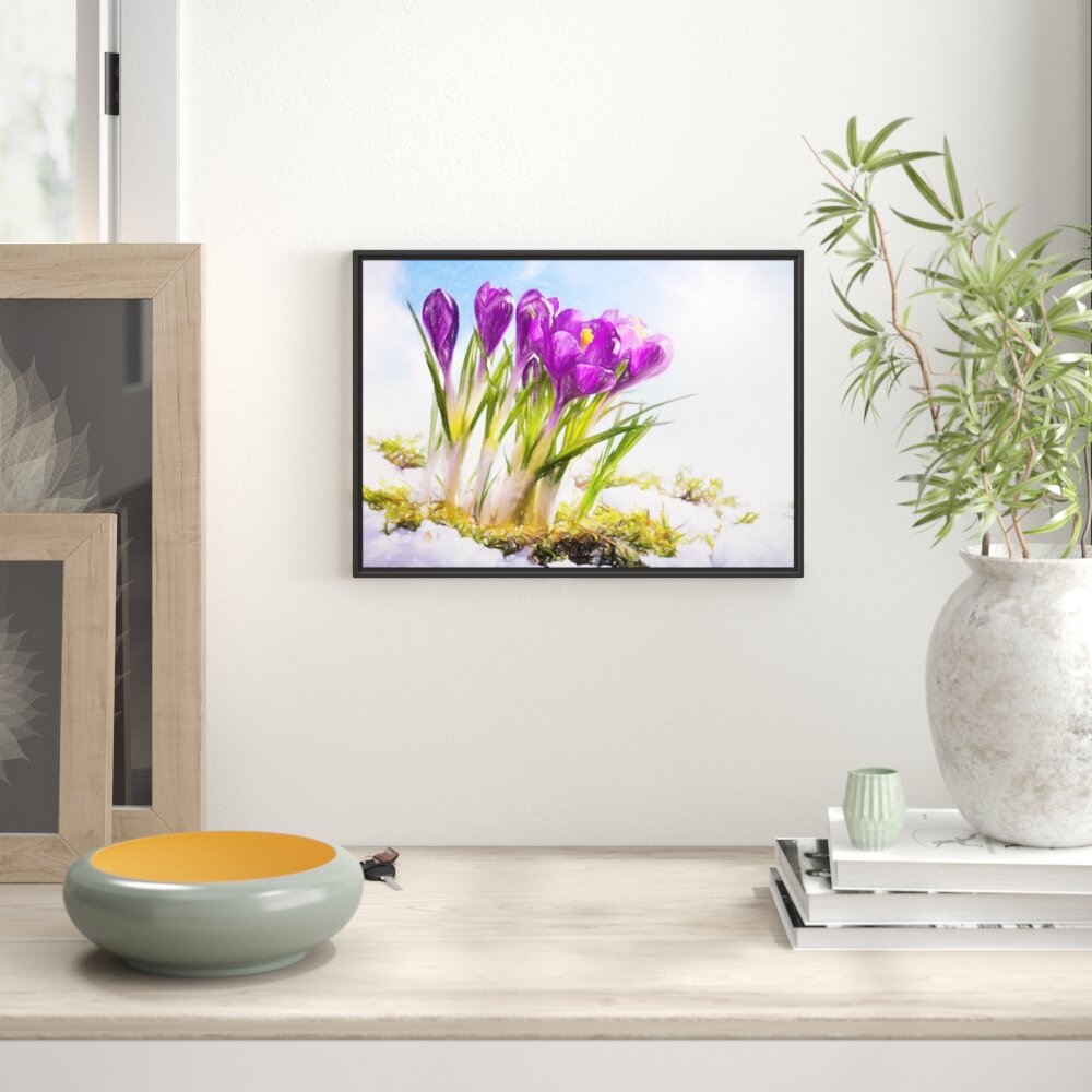 Gerahmtes Wandbild Kunst Frühling florwer Hintergrund