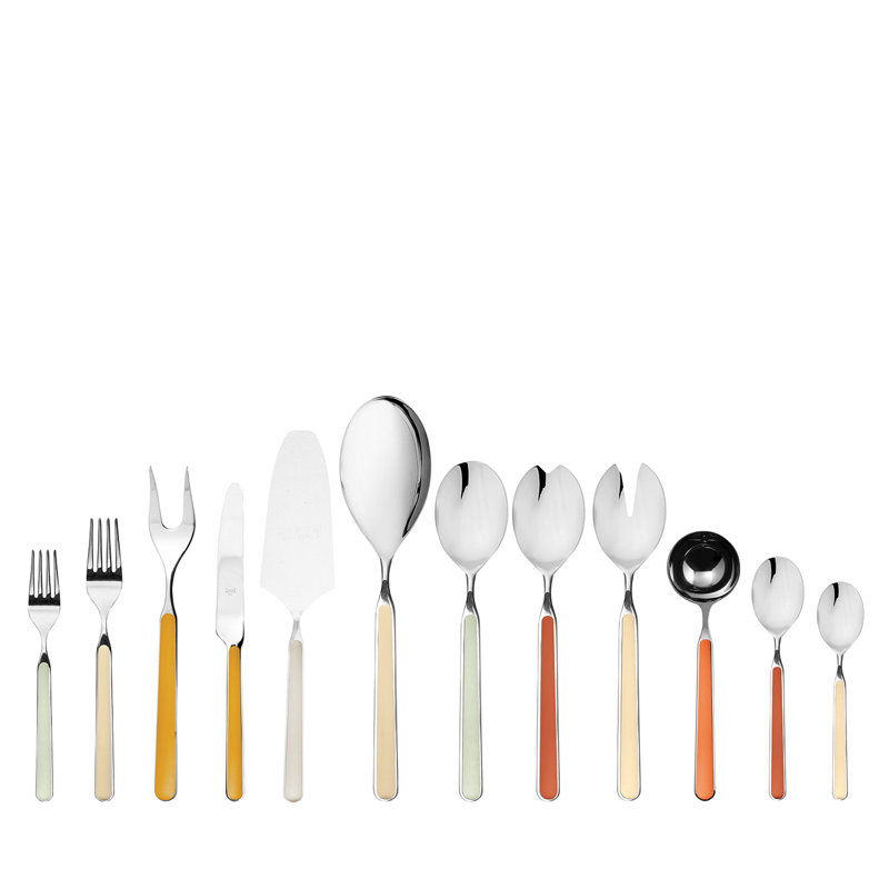 Fantasia Flatware Set - 67 Pieces - Vanilla, Desert