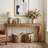63-Inch Long Sofa Table, Farmhouse Wood Console Entryway Table-1822221540