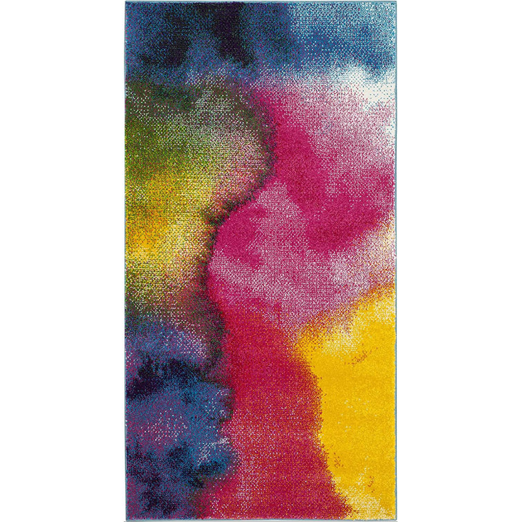Tapis rose / mauve Clara