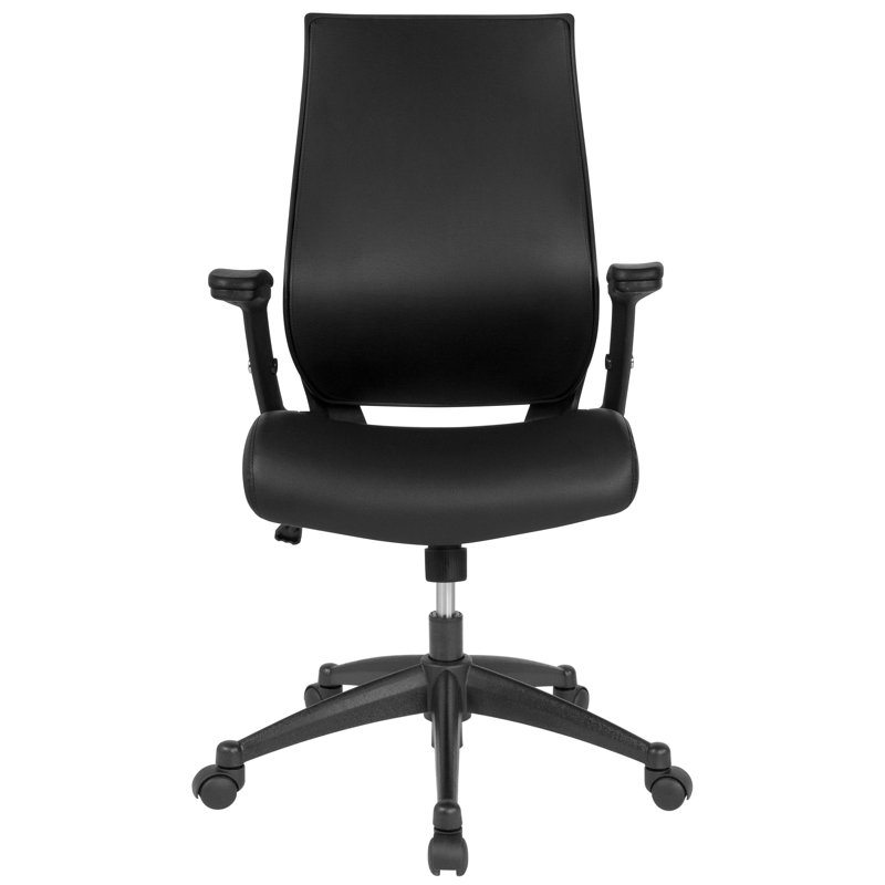 Fauteuil de direction à haut dossier Magruder LeatherSoft avec siège moulé et accoudoirs réglables