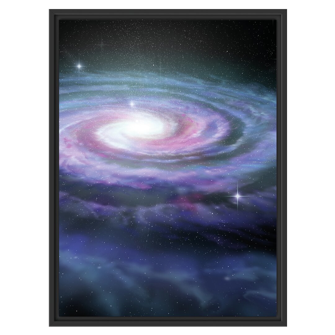 Gerahmtes Wandbild Sternenwirbel Galaxie