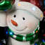 Lampadaire empilable bonhomme de neige avec DEL
