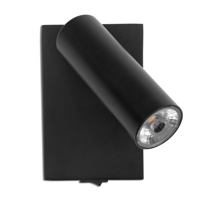 LIMA Black Directional Switched LED Spotlight