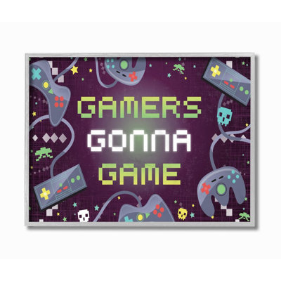 Impression de jeu vidéo « gamers gonna to Game Fun Kids » par Arrolynn Weiderhold-impression d’art graphique
