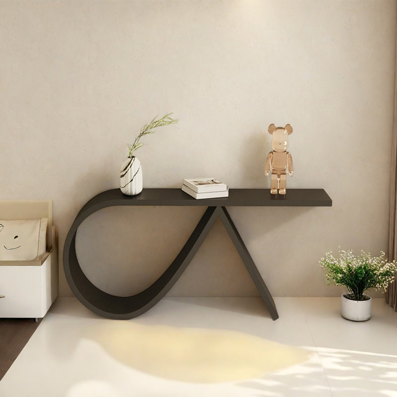 Console Modern Minimalist Art Design, Noir, H 29,53 po x l 47,24 po x P 11,81 po