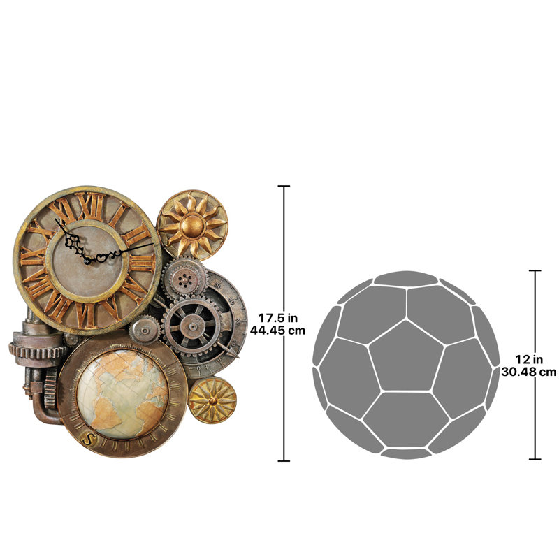Bagdad Gears of Time Wall Clock, Medium