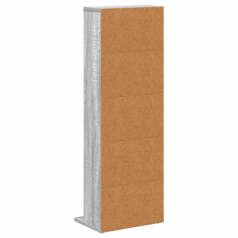  CD Cabinet Engineered Wood Indoor Media Storage Unit Rack Bedroom Home