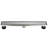 FINE FIXTURES Stainless Steel 18 inch Linear Shower Drain with Hair Trap and Tile Insert & Grate 2-in-1 Design-126533260