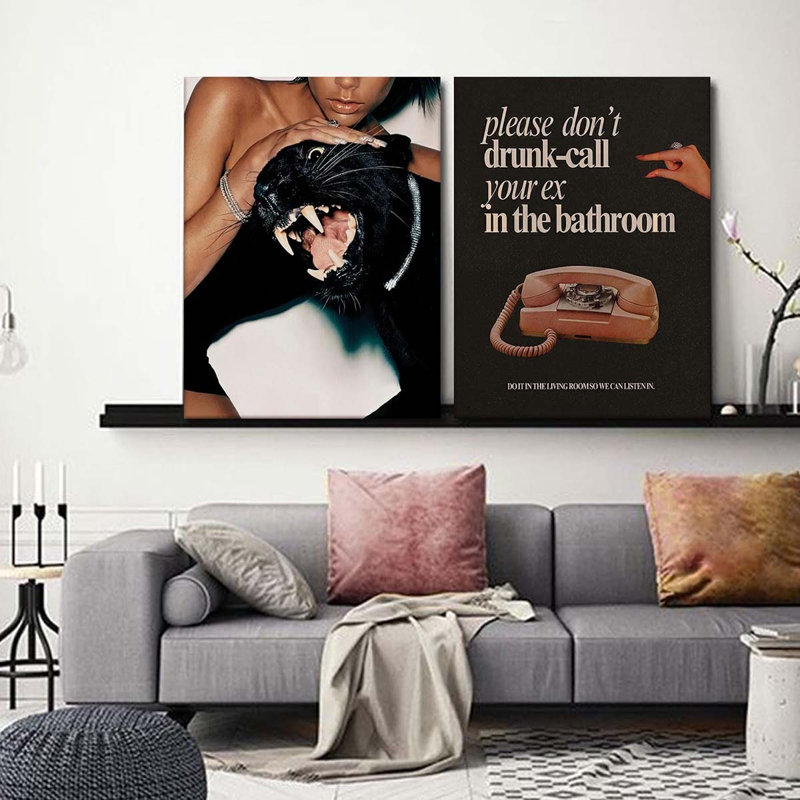 2 Piece Wrapped Canvas Print, 40 cm H x 60 cm W