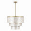 22" 5-Light Tiered Capiz Shell Drum Chandelier-1399295515-1545769794-1545769795