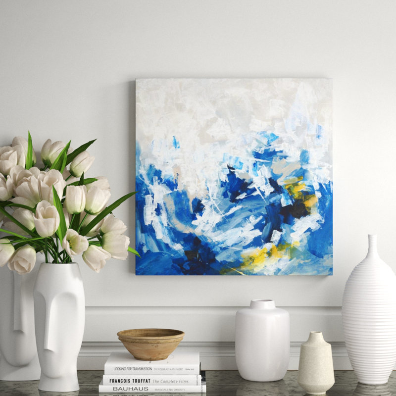 Winter Waves II Print by Barclay Butera, Outdoor, 36" H x 36" W x 1.5" D